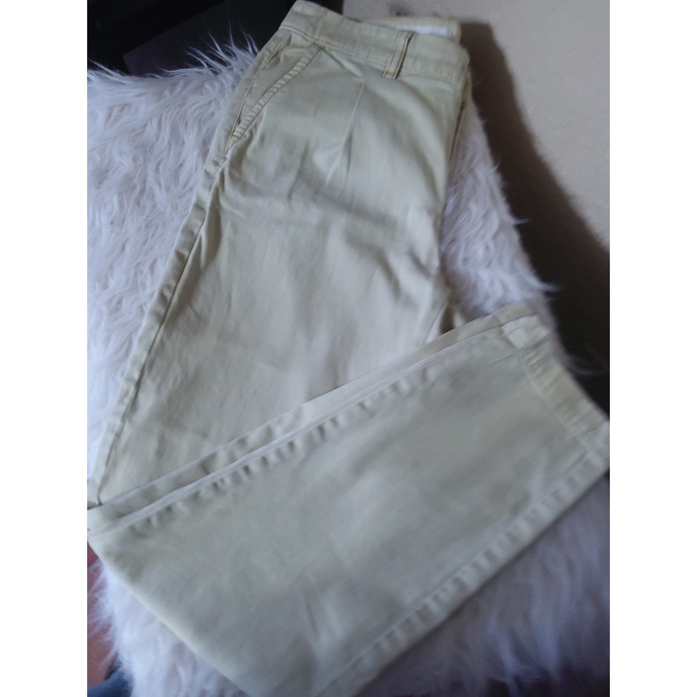 Pilcro and the Letterpress Women Beige Pleated Chino Pants Size 27
